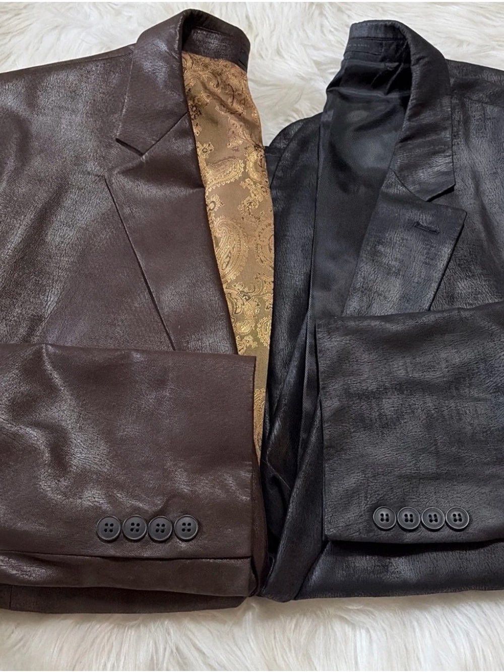 Andrew Fezza 2 men’s Blazer Gold/Brown Black/Red 48R great condition.